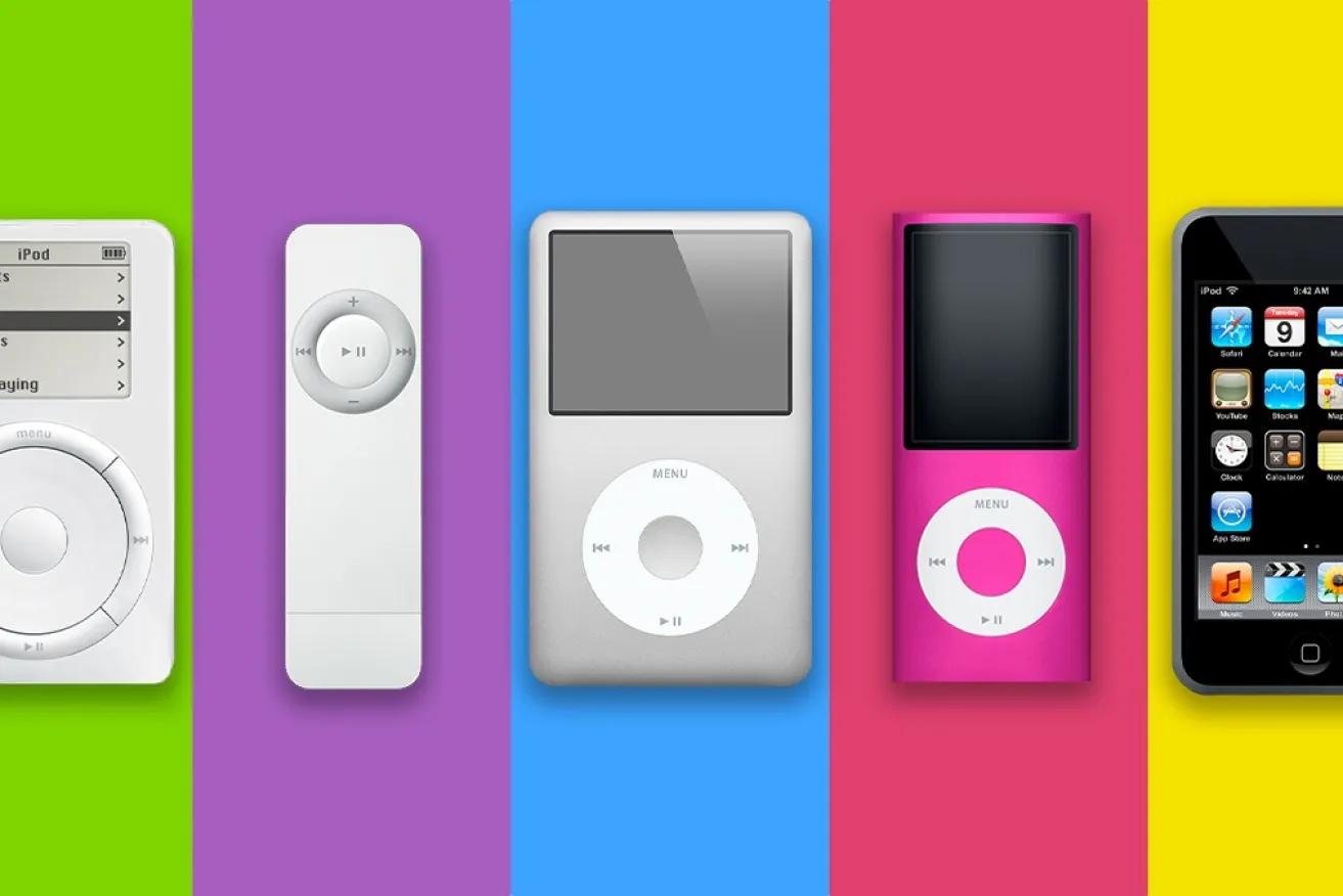 Product Photo: Retro Apple iPod music players for Hire